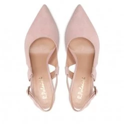 R.Polański Mules Et Sandales Sandales R.POLAŃSKI - 1442 Różowy Zamsz Rose -R.Polański Soldes Magasin 06 0000300717851 rz