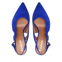 R.Polański Mules Et Sandales Sandales R.POLAŃSKI - 1442 Chaber Zamsz Bleu Marine -R.Polański Soldes Magasin 06 0000300717936 rz