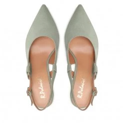 R.Polański Mules Et Sandales Sandales R.POLAŃSKI - 1442 Miętowy Zamsz Vert -R.Polański Soldes Magasin 06 0000300718339 rz