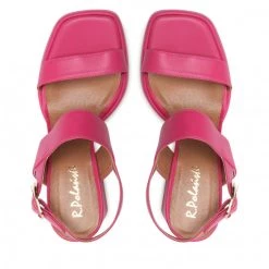 R.Polański Mules Et Sandales Sandales R.POLAŃSKI - 1451 Fuksja Polina 559 Lico Rose -R.Polański Soldes Magasin 06 0000300718896 rz