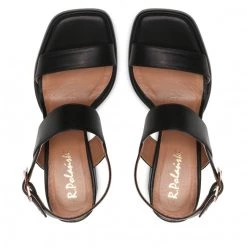 R.Polański Mules Et Sandales Sandales R.POLAŃSKI - 1451 Czarna Polina Lico Noir -R.Polański Soldes Magasin 06 0000300719053 rz