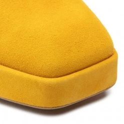 R.Polański Chaussures Basses R.POLAŃSKI - 1453 Żółty Zamsz Jaune -R.Polański Soldes Magasin 06 0000300720219 ph