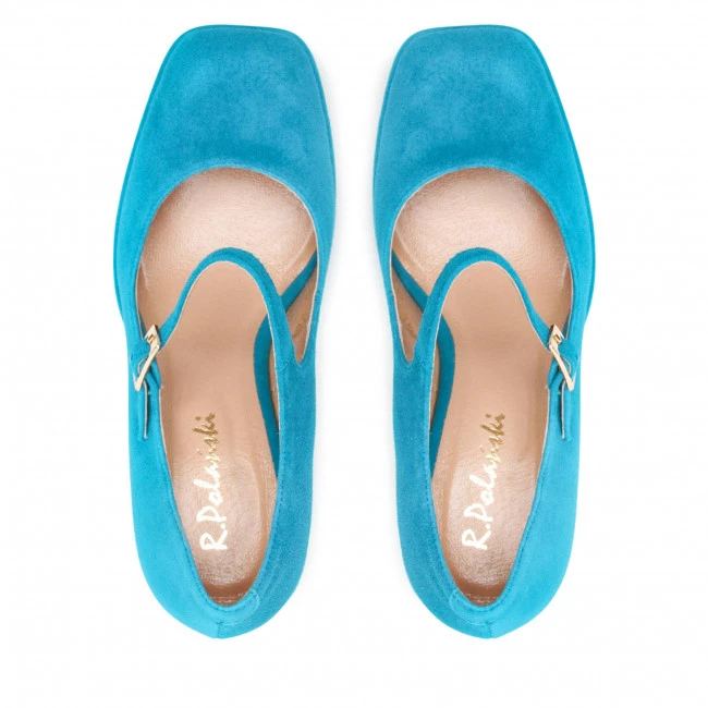 R.Polański Chaussures Basses R.POLAŃSKI - 1453 Turkusowy Zamsz Bleu 6 R.Polański Chaussures Basses R.POLAŃSKI - 1453 Turkusowy Zamsz Bleu – Image 6