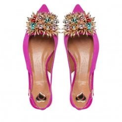 R.Polański Mules Et Sandales Sandales R.POLAŃSKI - 1488/L Fuchsia Zamsz Rose -R.Polański Soldes Magasin 06 0000300722343 rz