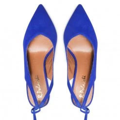 R.Polański Mules Et Sandales Sandales R.POLAŃSKI - 1421 Chaber Zamsz Bleu -R.Polański Soldes Magasin 06 0000300723869 rz