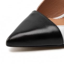 R.Polański Mules Et Sandales Sandales R.POLAŃSKI - 1428 Biały Polina Lico/Czarny Polina 550 Lico Blanc, Noir -R.Polański Soldes Magasin 06 0000300724392 st