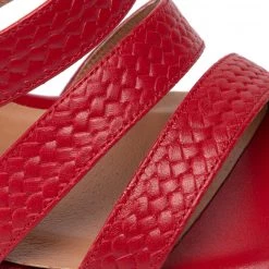 R.Polański Mules Et Sandales Sandales R.POLAŃSKI - 1452 Czerwony Lico Rouge -R.Polański Soldes Magasin 06 0000300724897 is