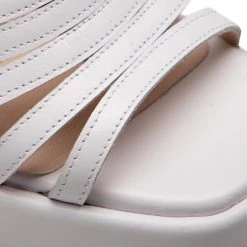 R.Polański Mules Et Sandales Sandales R.POLAŃSKI - 1457 Biały Polina Lico Blanc -R.Polański Soldes Magasin 06 0000300725382 sw