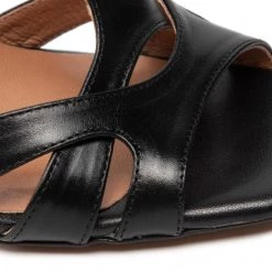 R.Polański Mules Et Sandales Sandales R.POLAŃSKI - 1489 Czarny Polina 550 Lico Noir -R.Polański Soldes Magasin 06 0000300728147 st 1