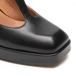 R.Polański Chaussures Basses R.POLAŃSKI - 1455 Czarny Polina 550 Lico Noir -R.Polański Soldes Magasin 06 0000300730362 st