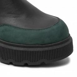 Bottes Et Autres Bottines Chelsea R.Polański - 1558 Czarny Lico/Zielony Nubuk Noir -R.Polański Soldes Magasin 06 0000301596042 st