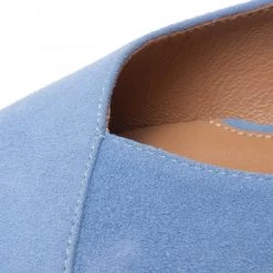 R.Polański Chaussures Basses Ballerines R.POLAŃSKI - 1474 Błękitny Zamsz Bleu -R.Polański Soldes Magasin 06 0000300706510 swa