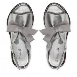 R.Polański Mules Et Sandales Sandales R.POLAŃSKI - 1435 Srebrny Lico Argent -R.Polański Soldes Magasin 07 0000300717288 ts