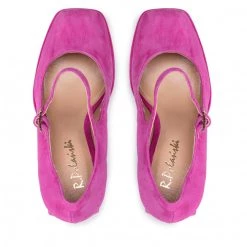 R.Polański Chaussures Basses R.POLAŃSKI - 1453 Magnolia Zamsz Rose -R.Polański Soldes Magasin 07 0000300720530 mf