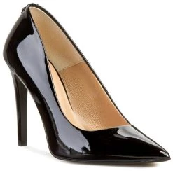 R.Polański Chaussures Basses Talons Aiguilles R.POLAŃSKI - 0758 Czarny Lakier Noir