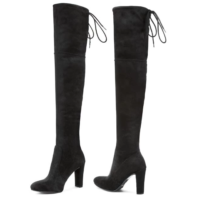 R.Polański Bottes Et Autres Cuissardes R.POLAŃSKI - 0761 Czarny Zamsz Noir 2 R.Polański Bottes Et Autres Cuissardes R.POLAŃSKI - 0761 Czarny Zamsz Noir – Image 2