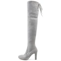 Bottes Et Autres Cuissardes R.Polański - 0761 Gris Gris -R.Polański Soldes Magasin 771841 pola ski 761 szary zamsz szary ms 0012